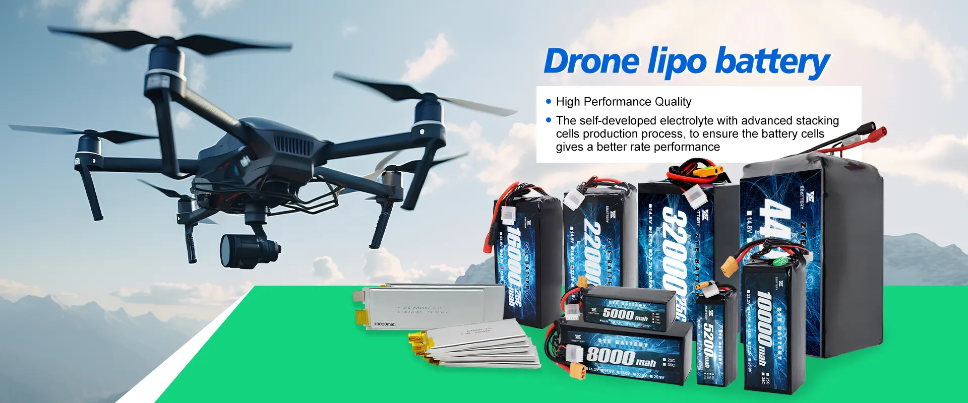 Kina Drone Lipo batterileverandører