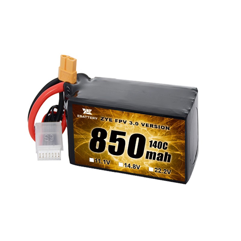 Lille størrelse 850 mah 1100 mah 1300 mah 1500 mah FPV Lipo batteri